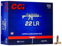 CCI 956 AR Tactical  22LR 40gr Copper Plated Round Nose 300 Per Box/10 Case