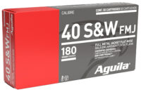 Aguila 1E402110 40S&W 180gr Full Metal Jacket 50 Per Box/20 Case