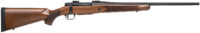 Mossberg 27841 Patriot  Full Size 22-250 Rem 5+1 22" Matte Blued Fluted Barrel, Drilled & Tapped Matte Blued Stainless Steel Receiver, Walnut Fixed Stock, Right Hand