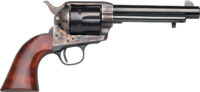 Taylors & Company 550903 1873 Cattleman Uberti Large 357 Mag/38 Special 6 Shot 5.50" Blued Steel Barrel & Cylinder, Color Case Hardened Steel Frame, Walnut Navy Style Grip, Exposed Hammer