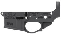 Spikes STLS016 Calico Jack Stripped Lower Receiver Multi-Caliber 7075-T6 Aluminum Black Anodized for AR-15