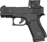 GLOCK G43X 9MM BLK 3.39" MOS8 RAIL