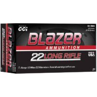 CCI Blazer Rimfire Ammuniton .22 LR 40 gr LRN 1235 fps 50/ct