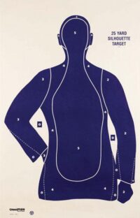 Champion LE Targets B21-E 25 yd. Police Silhouette Target -100/Pack
