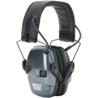 Howard Leight Impact Sport Youth/Small Earmuff - Metallic Charcoal Grey Black Band 22dB NRR