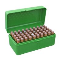 MTM Case-Gard R-50 Series Rifle Ammo Box .300 WSM/45-70/7mm R SAUM Green