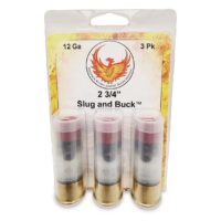 Phoenix Rising Slug & Buck Shotshell 12ga 2-3/4" FSJ 7/8oz Slug & 6-00 Buckshot 1225 fps 3/ct