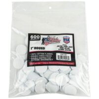 Pro-Shot 1" Round 100% Cotton Patches 600/ct
