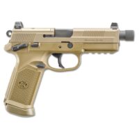 FN FNX-45 Tactical Handgun .45 ACP 15rd Magazines (2) 5.3" Threaded Barrel FDE Night Sights