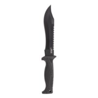 SOG Knives Pinnacle Bowie Fixed Knife 7-1/2" Clip Point Blade Black