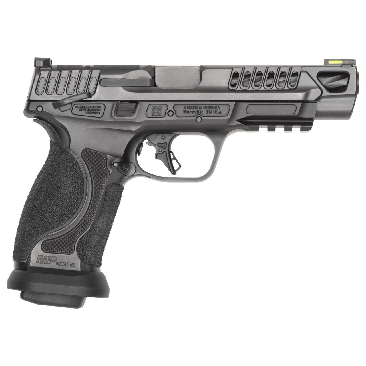 S&W M&P9 M2.0 Competitor HD Handgun 9mm Luger 10rd Magazines(4) 5" Barrel Optic Ready Thumb Safety Black Steel Frame