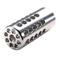 Tactical Solutions X-Ring Rifle Muzzle Compensator for Ruger 10/22 .22 LR .920" 1/2x28 Thread Silver