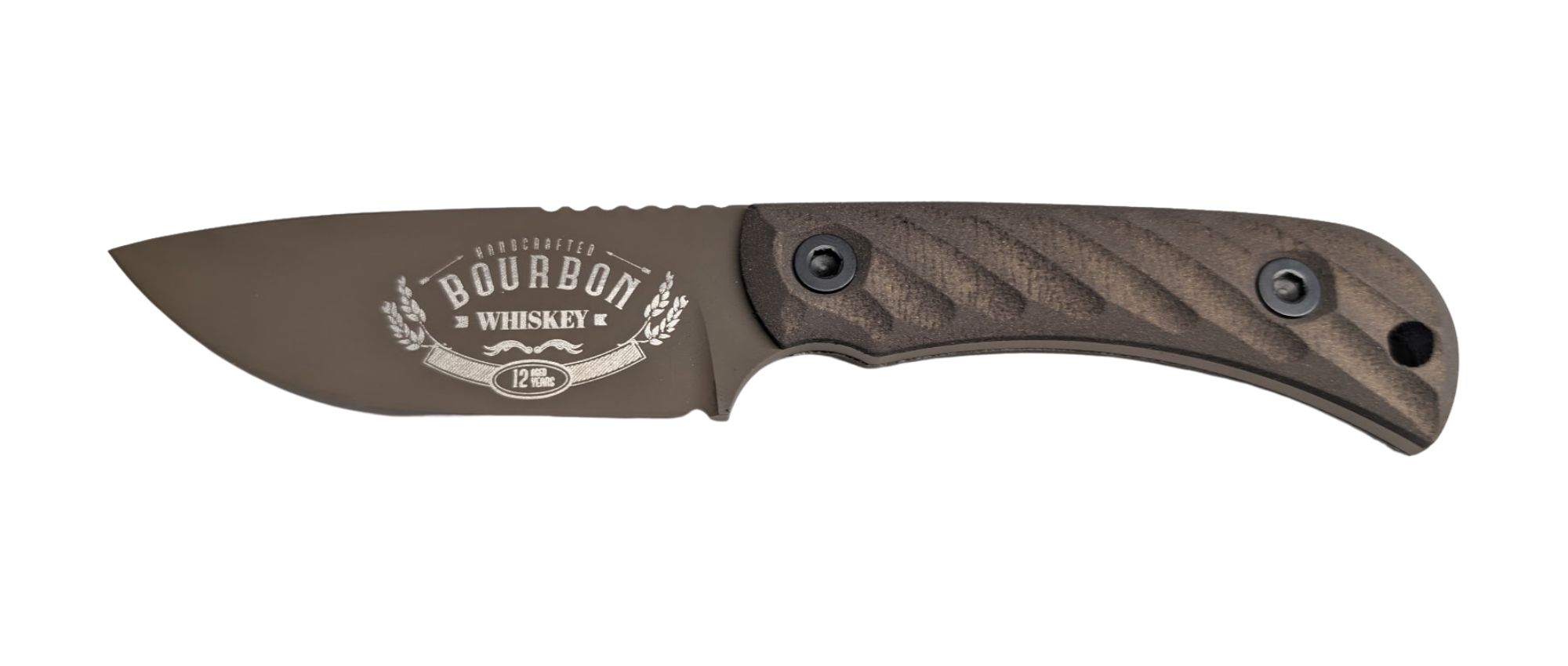 HALF FACE BLADES CAVNER JR BOURBON 3.5" BLADE, 7.5"OA, S45VN MICARTA GRIP