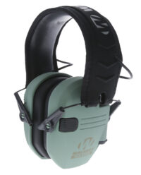 Walker's GWPRSEMSGN Razor Slim Electronic Muff 23 dB Over the Head Sage Green/Black Polymer