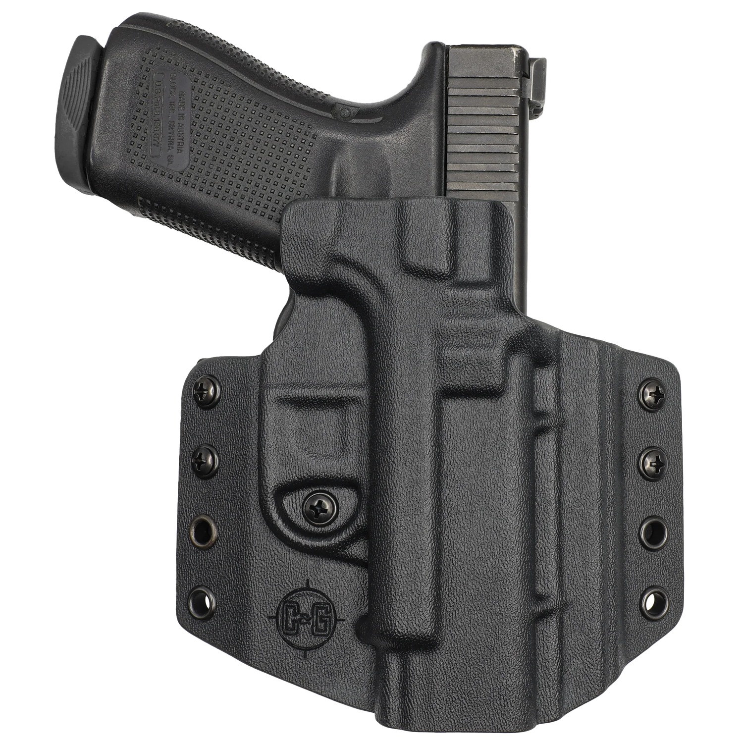 C&G Holsters 1850100 Covert OWB Black Kydex Belt Loop Fits 1911 Government 5"