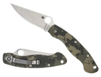 Spyderco C36GPCMO Military  4" Folding Clip Point Plain Stonewashed CPM S30V SS Blade/ Digital Camo G10 Handle Includes Pocket Clip