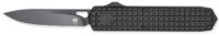 CobraTec Knives  Mamba  Large Plain Black TiCN D2 Steel Blade/4.75" Black Textured Aluminum Handle