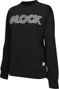 Glock AP96255 Crewneck Raglan Fleece Black Cotton/Polyester Long Sleeve Small