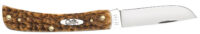 Case 00245 Sod Buster Jr. Plain Peach Seed Jigged Amber Bone Handle