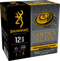 Browning Ammo BGC12L8 Golden Clays 12Gauge 2.75" 1oz 8Shot 25 Per Box/10 Case