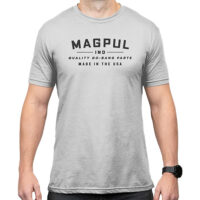 Magpul MAG1112-041-S Go Bang Parts  Stone Gray Heather Cotton/Polyester Short Sleeve Small