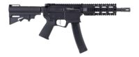 Dpms Panther Arms DP51655221916 Kitty Kat S9 9mm Luger 33+1 8" Black Nitride Heavy Threaded Barrel, Black Hardcoat Anodize Aluminum Receiver w/Picatinny Rail, DPMS Quad Rail Handguard, Black Polymer S