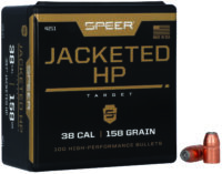 Speer 4211 Handgun 38Cal 158gr Jacketed Hollow Point 100 Per Box/5 Case