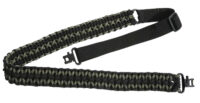 Outdoor Connection PCS80569 Paracord Sling 1" W x 43" L Adjustable Black w/Green Accents for Rifle/Shotgun