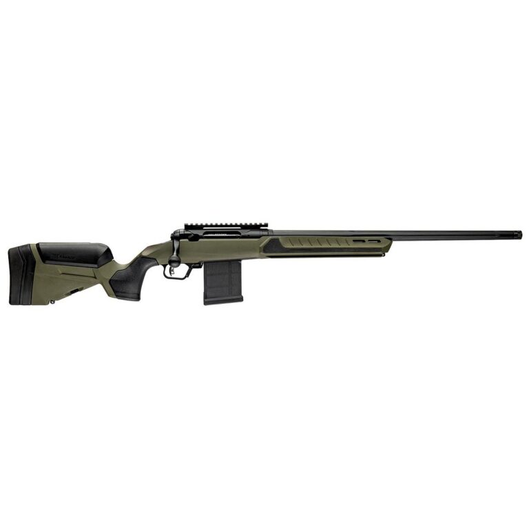 Savage 110 Core Hunter Predator Rifle 22-250 Rem 10rd Magazine 22″ Threaded Barrel Hunter Green Synthetic Stock
