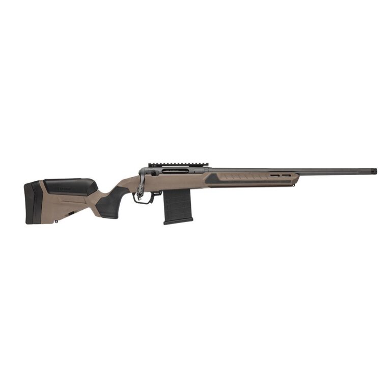 Savage 110 Core Tactical Rifle 6.5 PRC 7rd Magazine 24″ Threaded Fluted Barrels Coyote Tan Synthetic Stock