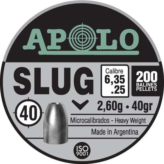 Hatsan Apolo Slug Air Rifle Pellets .25 Cal 40 gr 200/ct