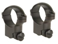 Leupold 2-Piece Solid Steel Ringmounts - Ruger M77 1" High Matte Black