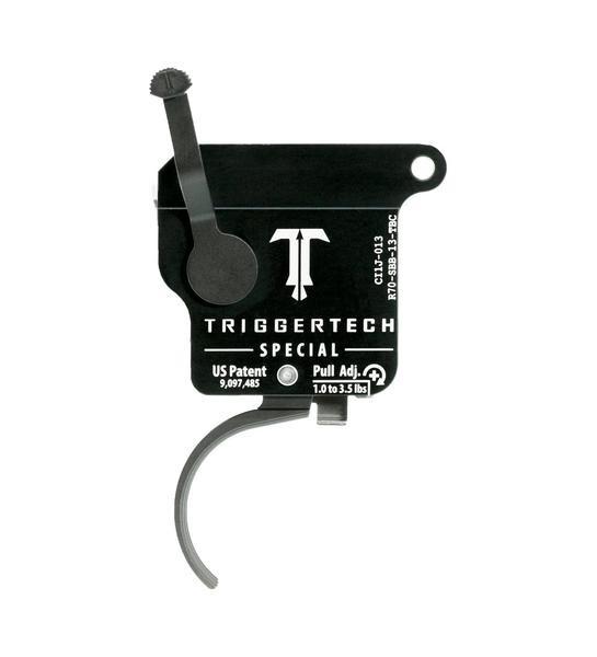 TriggerTech Rem 700 Special Curved Trigger Single Stage Black/Black