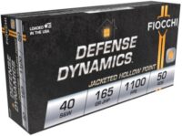 FIOCCHI AMO 40 S&W 165GR JHP 50-RD ( 20 BOXES PER CASE )